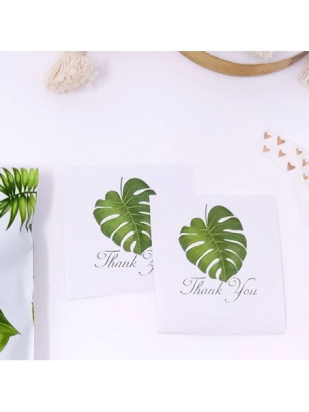 60 2.5” Banana Leaves Stickers PRICE IS FIRM - Picture 4 of 6